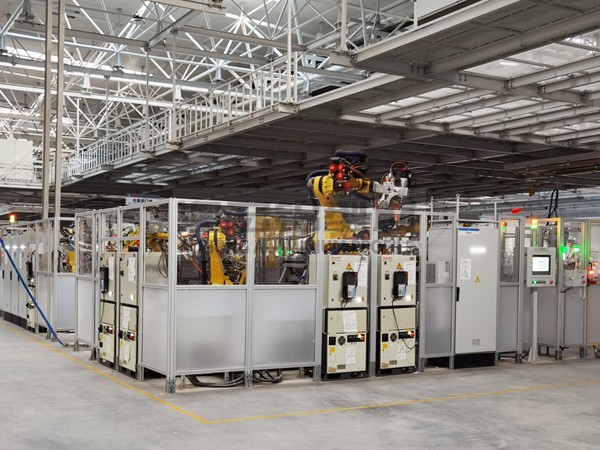 汽车厂智能生产线围栏