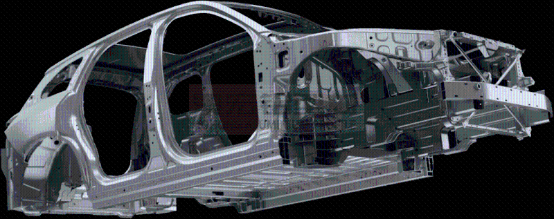 新能源汽车铝框架